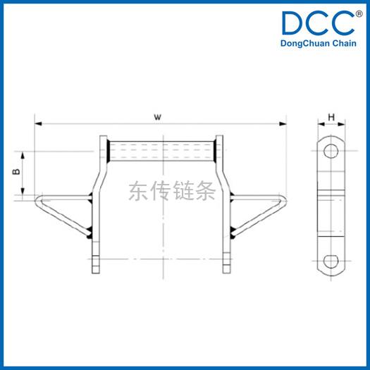 寬系列焊接彎板鏈及附件